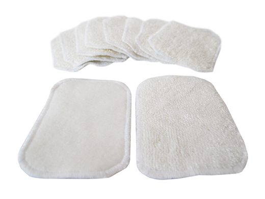 12 lingettes lavables bambou & coton bio Lili Nappy